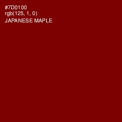 #7D0100 - Japanese Maple Color Image